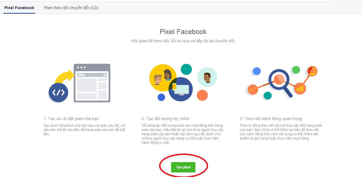 Tạo Facebook Pixel