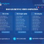 Báo giá dịch vụ làm video animation