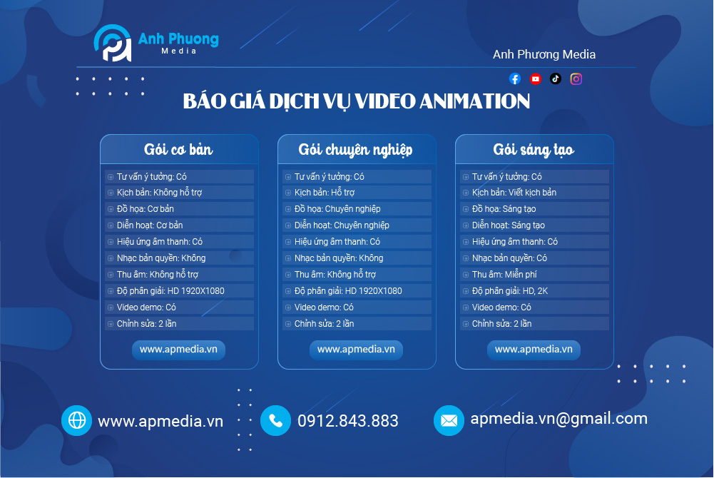 Báo Giá Dịch Vụ Làm Video Animation 2D